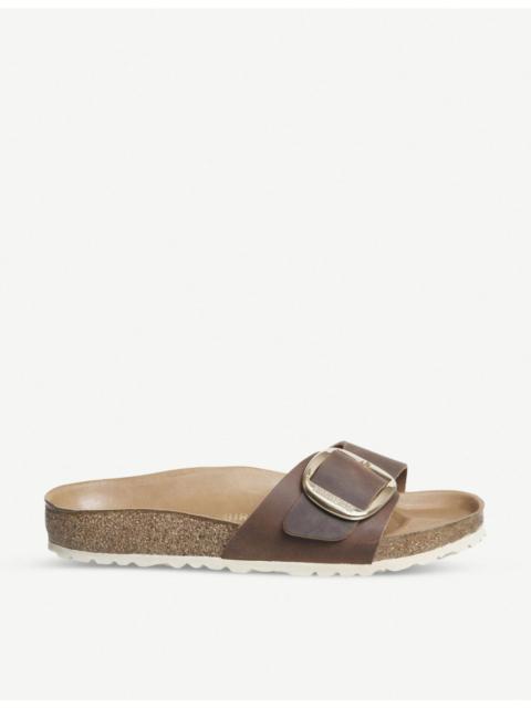 Madrid big buckle leather sandals