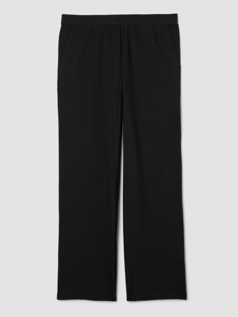 Washable Stretch Crepe Straight Pant