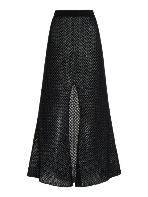 Tanzania Cotton Maxi Skirt black