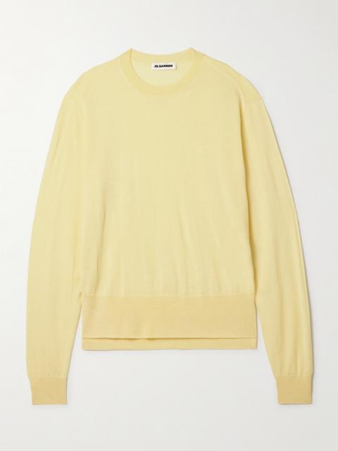 Cashmere, Wool And Silk-blend Sweater