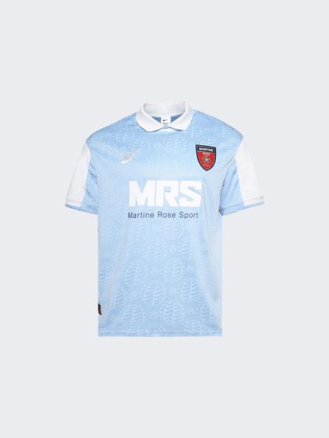 X Martine Rose Jersey Tee Psychic Blue And White