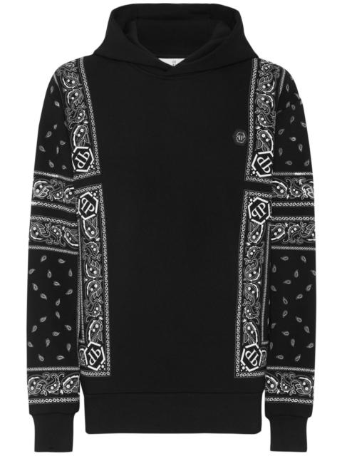 paisley-print hoodie