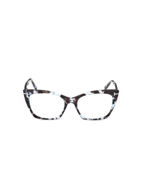 cat-eye glasses