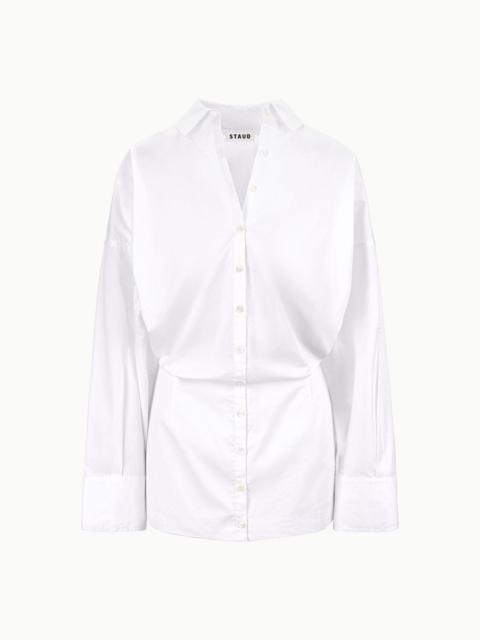 STAUD CYNTHIA DRESS WHITE