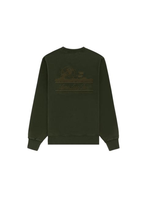Aime Leon Dore Tonal Unisphere Crewneck Sweatshirt Green
