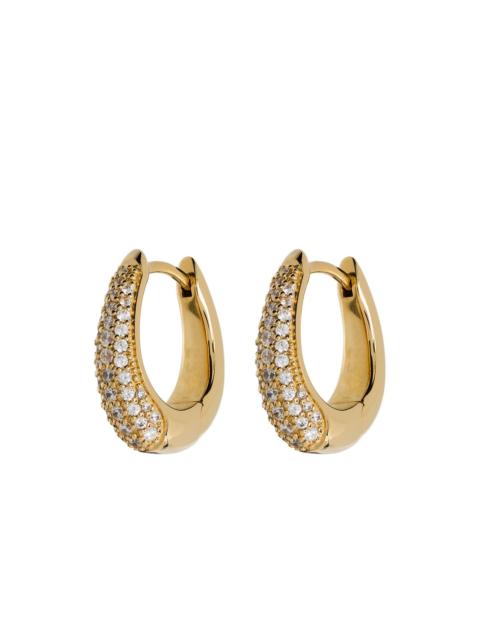 Liz pavé hoop earrings