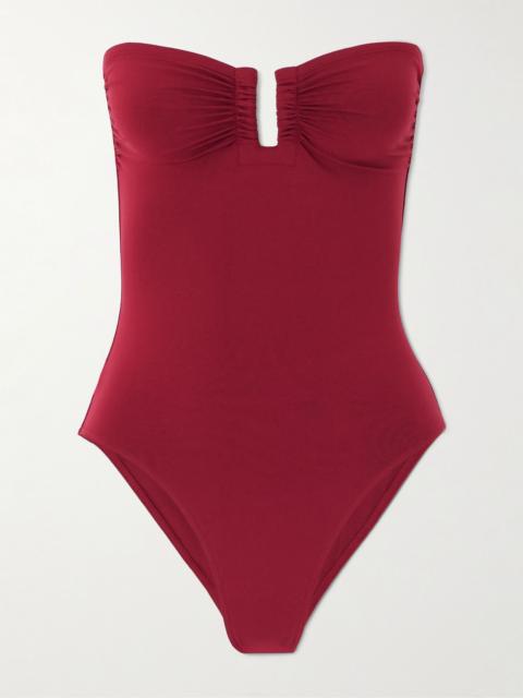 Les Essentiels Cassiopée bandeau swimsuit Red