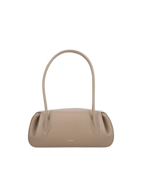 Oyster gathered shoulder bag