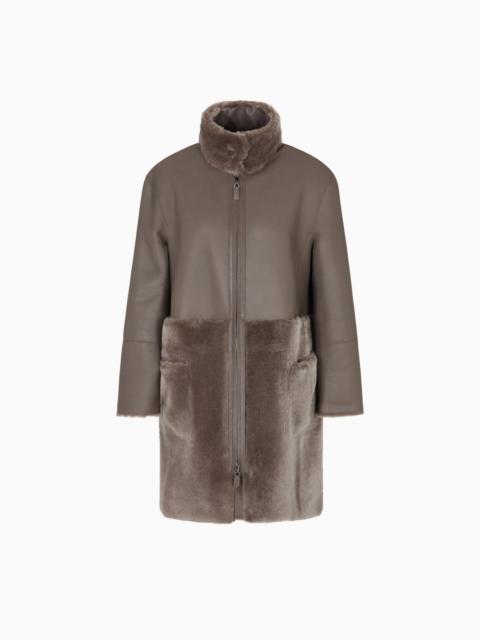 ASV REVERSIBLE COAT IN SPANISH MERINO SHEARLING LAMBSKIN