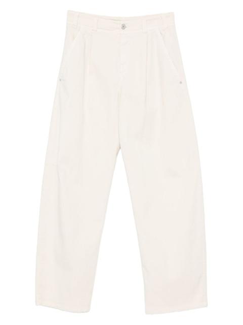 pleated pocket trousers