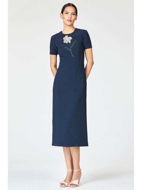 EMBELLISHED TAMARA DRESS - CRYSTAL FLORAL MIDNIGHT