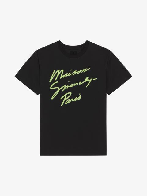 MAISON GIVENCHY T-SHIRT IN COTTON