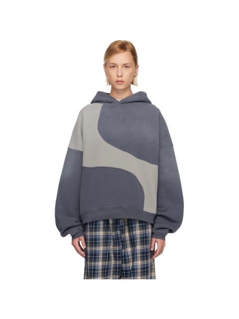 Gray Wave Hoodie