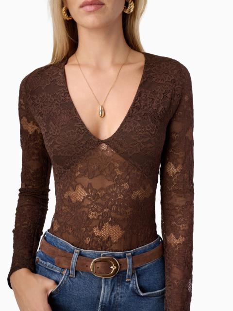 NAMI LACE BODYSUIT SABLE
