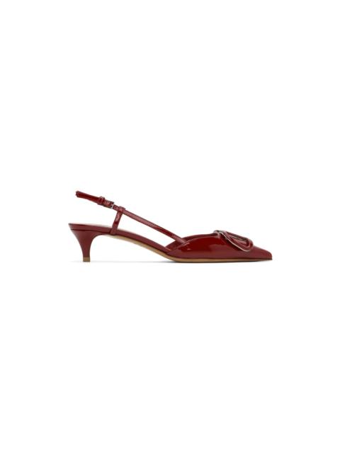 Red VLogo Signature Slingback Heels