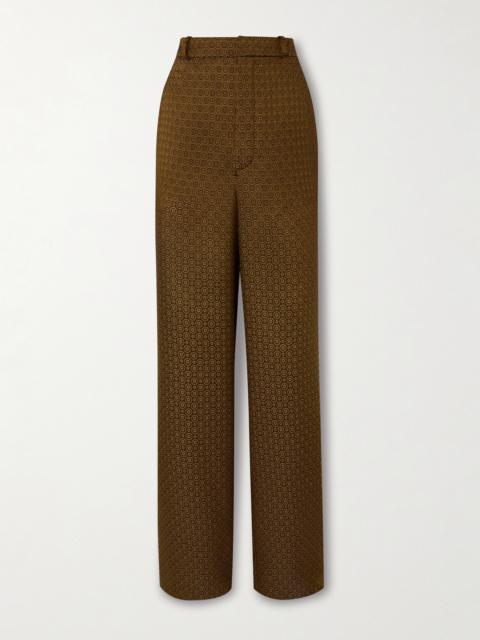 Jacquard Wide-leg Pants