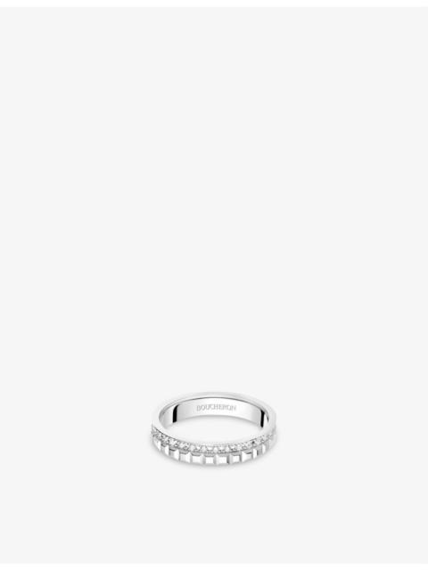 Quatre Radiant Edition 18ct white-gold and 0.24ct diamond ring