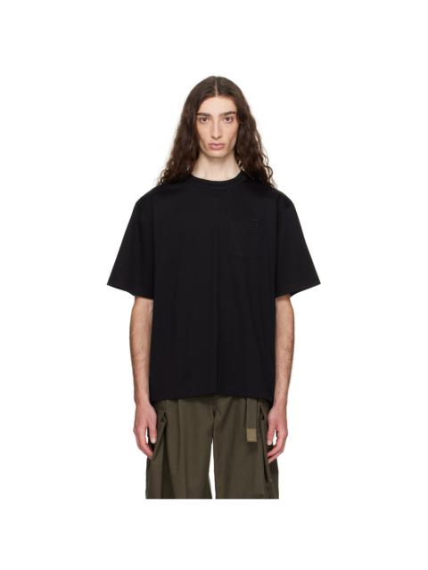 Black 'S' Cotton Jersey T-shirt