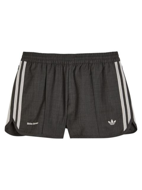 Adidas X Wales Bonner X Wales Bonner Logo-embroidered Wool-blend Shorts