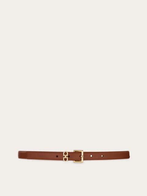 Reversible and adjustable Gancini belt