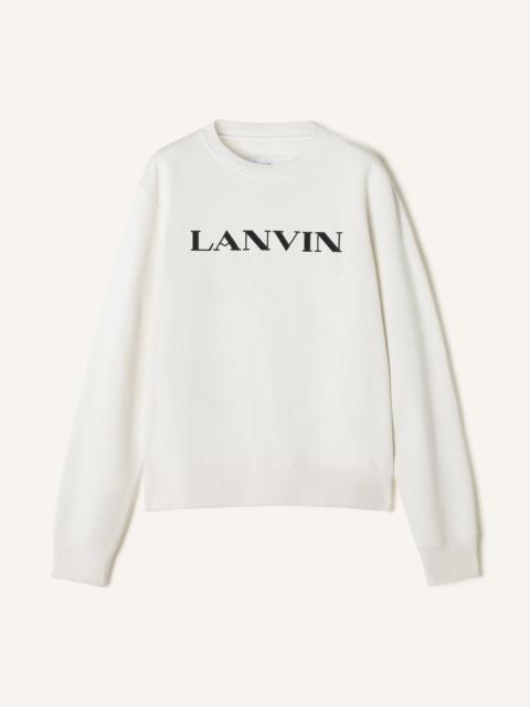 LANVIN EMBROIDERED COTTON SWEATSHIRT