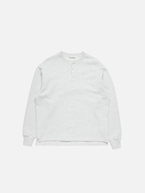 Fleece logo sweater - Pale Grey Melange