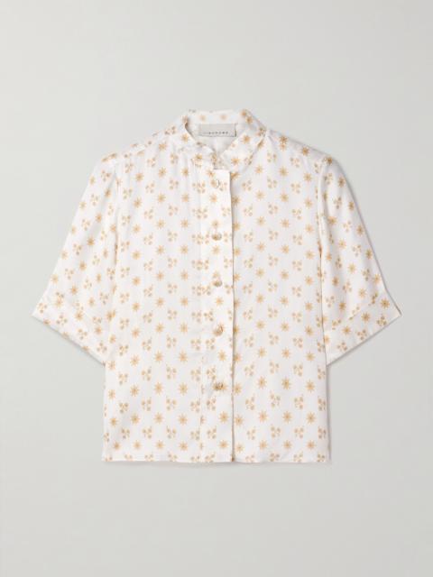 Josette Floral-print Twill Shirt