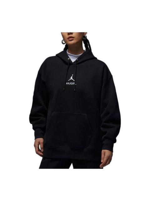 (WMNS) Air Jordan AJGirl Hoodie 'Black' FZ4334-010