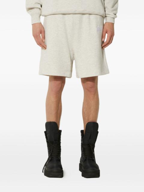 logo-embroidered cotton shorts