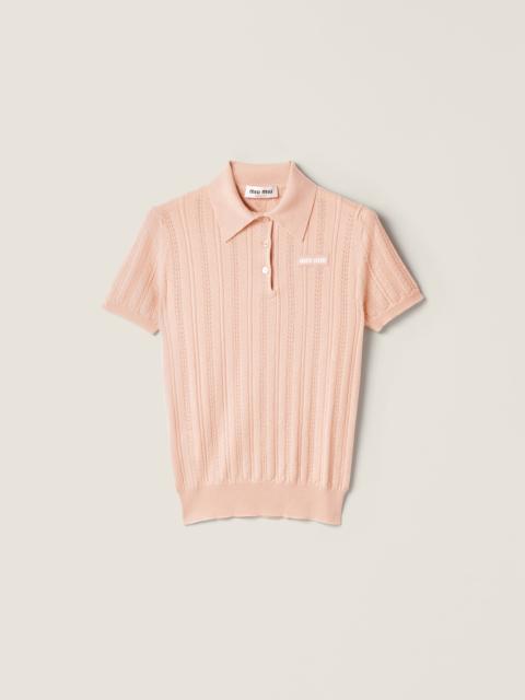 Cashmere polo sweater