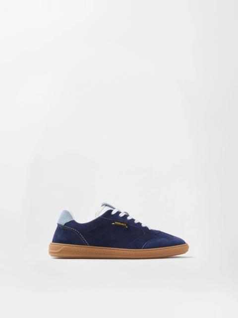 Greca Court Suede Sneakers