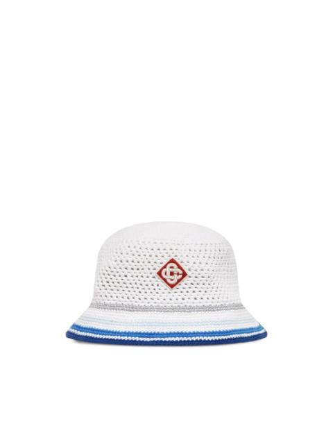 Mesh Stripe crochet hat