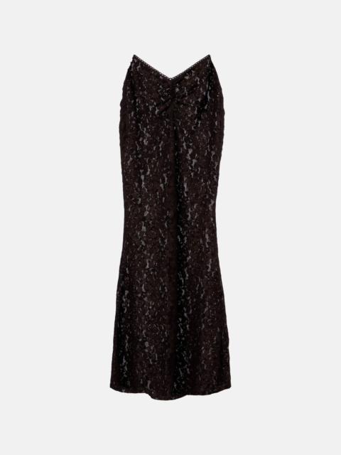 Daisy floral lace maxi skirt