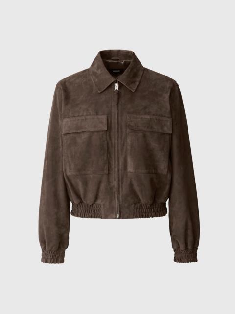SENKA-SU Patch Pocket Suede Jacket