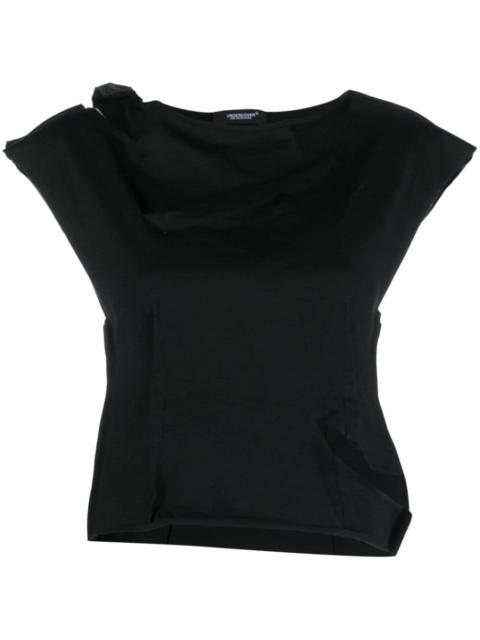 cut-out cotton T-shirt