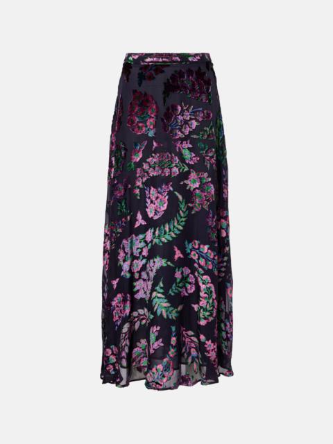 Floral maxi skirt
