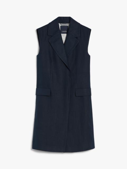 MARIE Long linen waistcoat