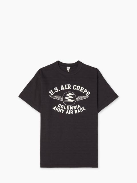 WAREHOUSE & CO. LOT 4601 COLUMBIA ARMY AIR BASE T-SHIRT SUMI BLACK
