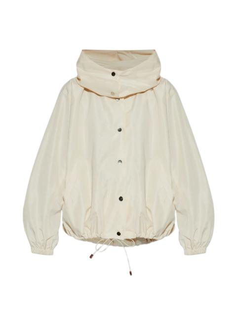 drawstring hooded jacket