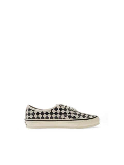 checkered lace-up sneakers