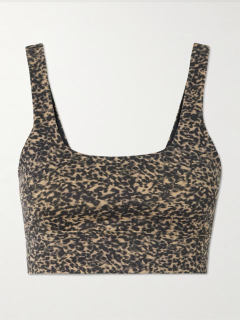 Cori Leopard-print Freesoft Jersey Sports Bra