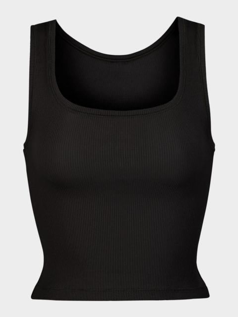 Cotton Rib Cropped Tank