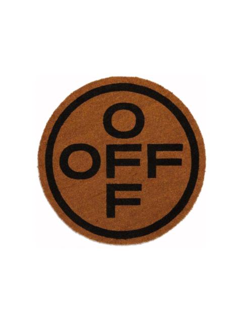 OFF-WHITE OFF Circle Doormat Brown