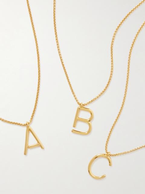 Initial Reaction Gold-tone Necklace