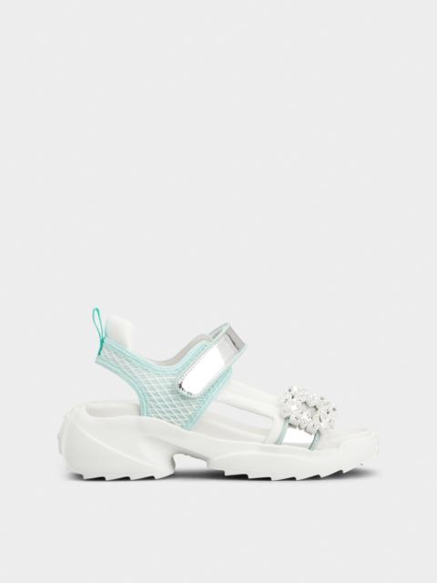 Viv' on the Run Sandals in fabric