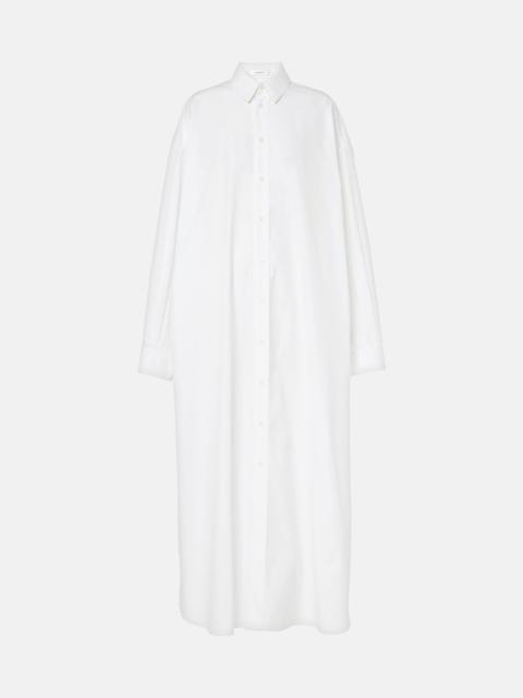 Oversized cotton shirtdress