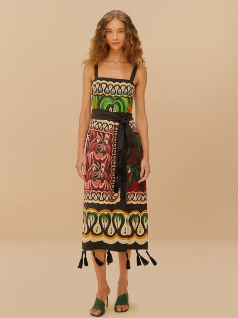 Off-White Coconut Tree Flow Lenzing™ Ecovero™ Euroflax™ Dress