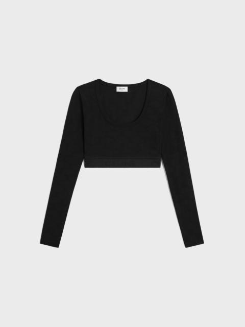 triomphe crop top in athletic viscose