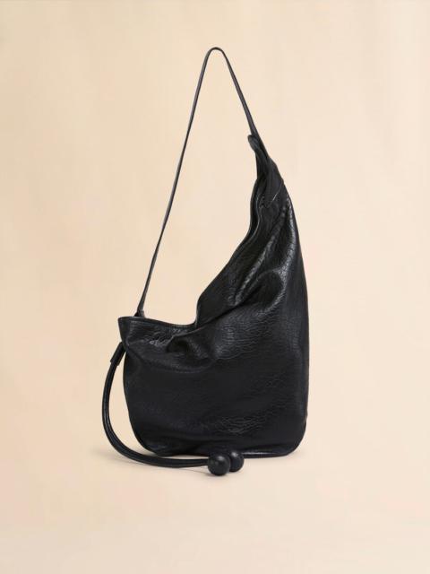 SMALL BLACK NAPPA HOBO BAG