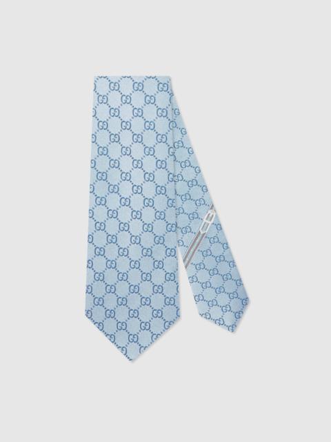 GG pattern silk tie